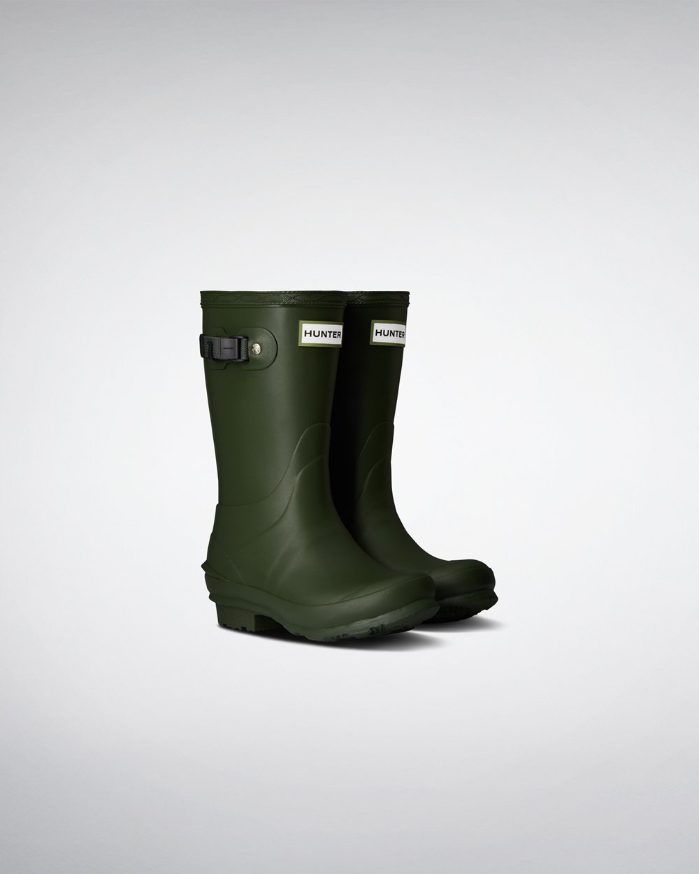 Kids Hunter Rain Boots Green - Norris - 7048523-ZH